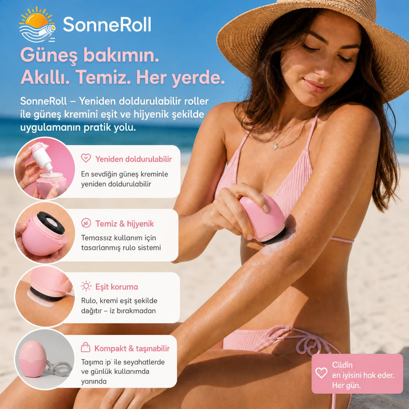 SonneRoll™ 🧴 Temiz eller için yeniden doldurulabilir roll-on 👐